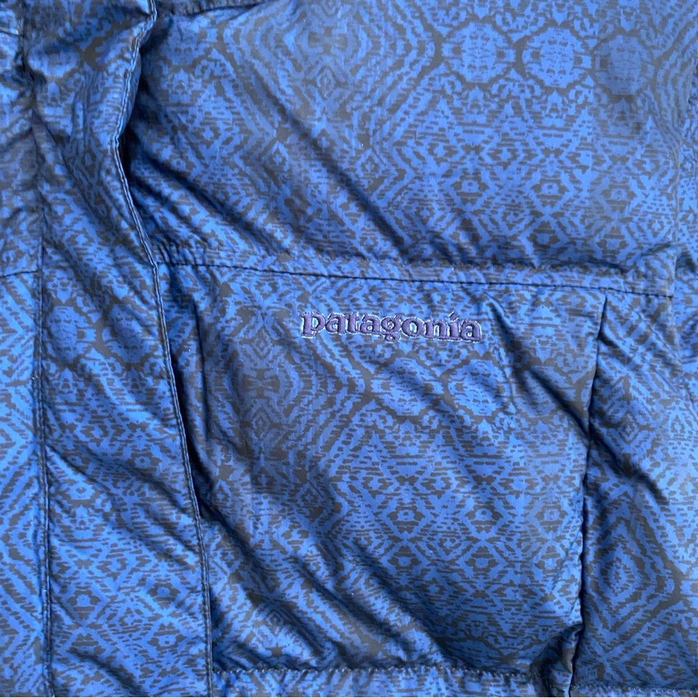 Patagonia Goose Down Puffer Vest With Hood Women's Size L - Picture 2 of 7
